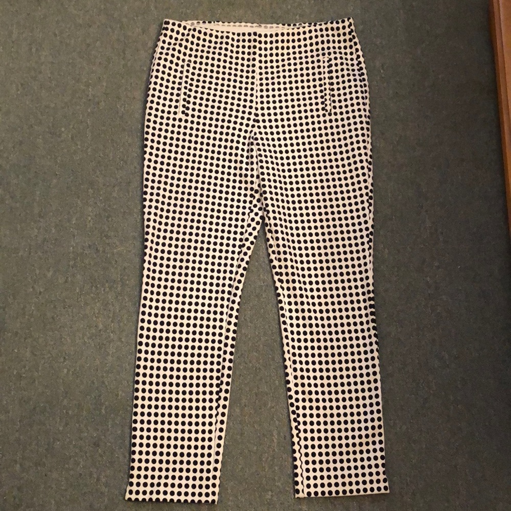 Chico’s Black and White Polka Dot Pants
